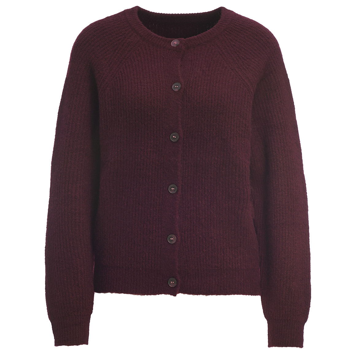 Damen Strickjacke mit Rippstruktur von Gina