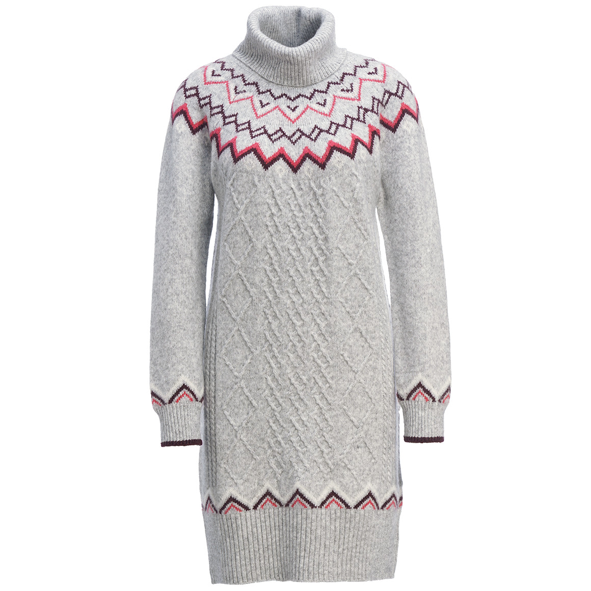 Damen Strickkleid mit Norwegermuster von Gina