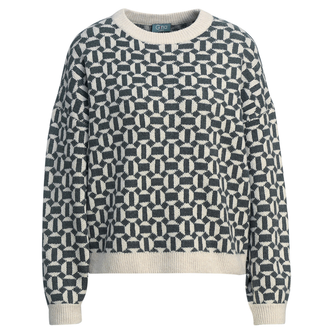 Damen Strickpullover mit Allover-Muster von Gina