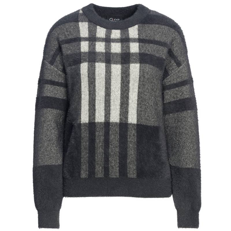 Damen Strickpullover mit Karomuster von Gina