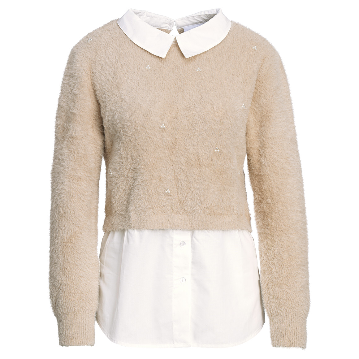 Damen Strickpullover mit Layer von Gina