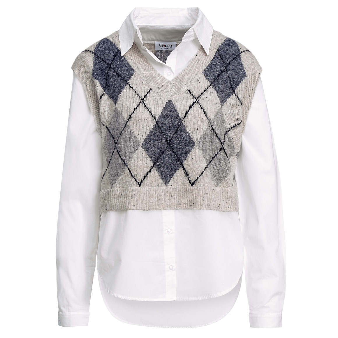 Damen Strickpullunder im Lagen-Look von Gina