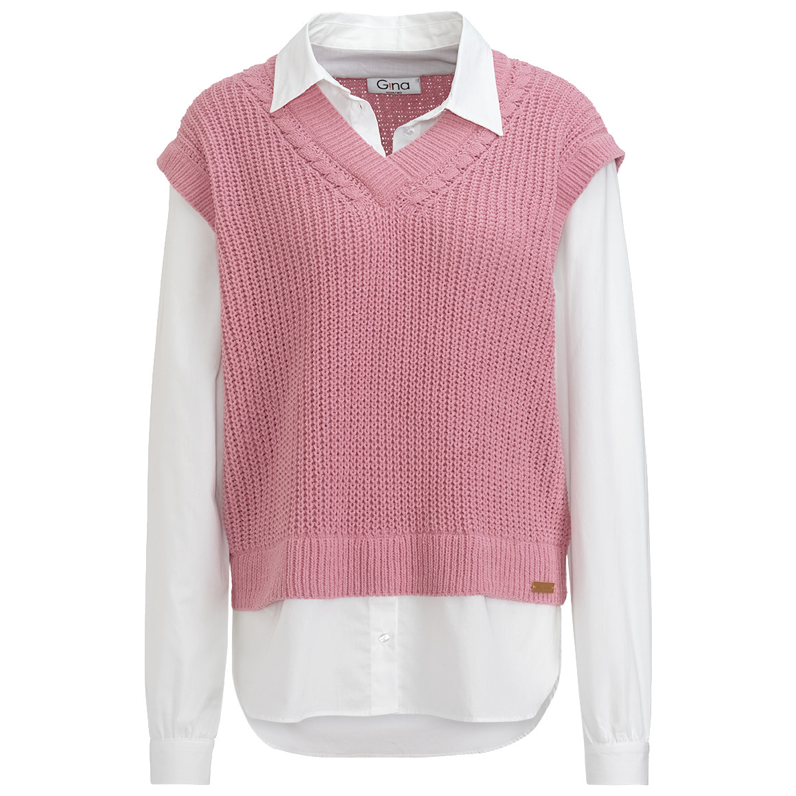 Damen Strickpullunder im Lagen-Look von Gina