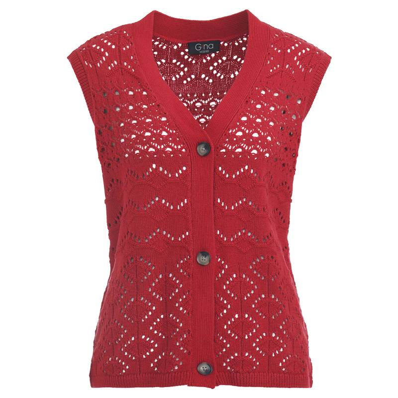 Damen Strickweste mit Ajourmuster von Gina
