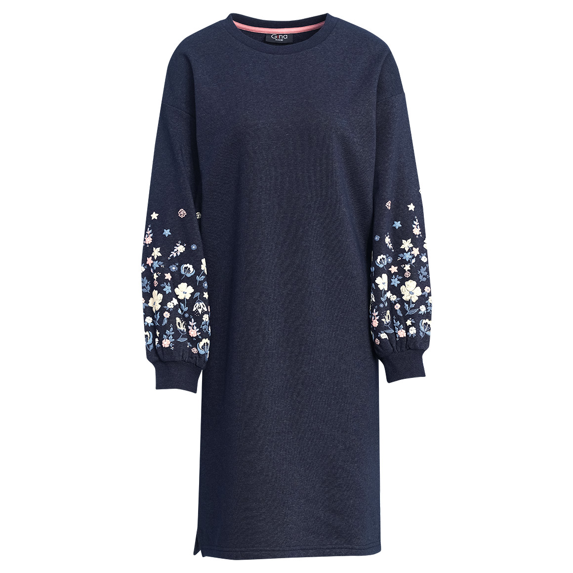 Damen Sweatkleid mit Blumen-Print von Gina