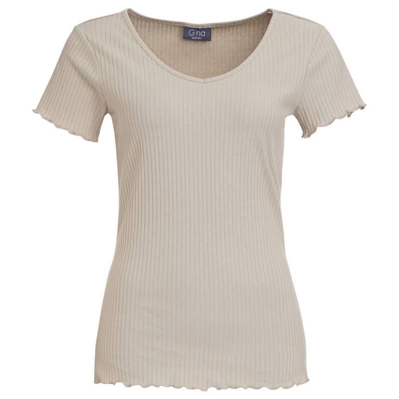Damen T-Shirt in Rippstruktur von Gina