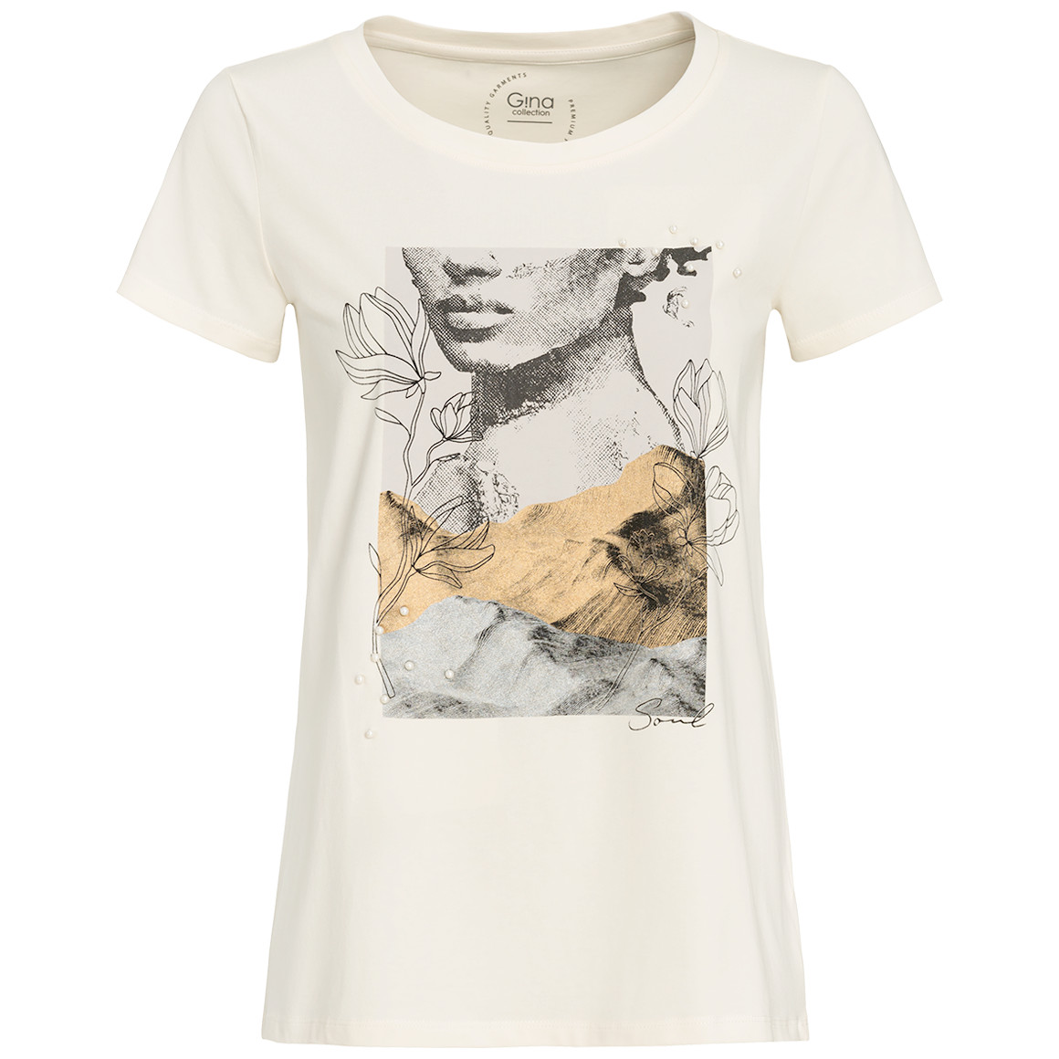 Damen T-Shirt mit Bio-Baumwolle Damen T-Shirt mit Bio-Baumwolle von Gina