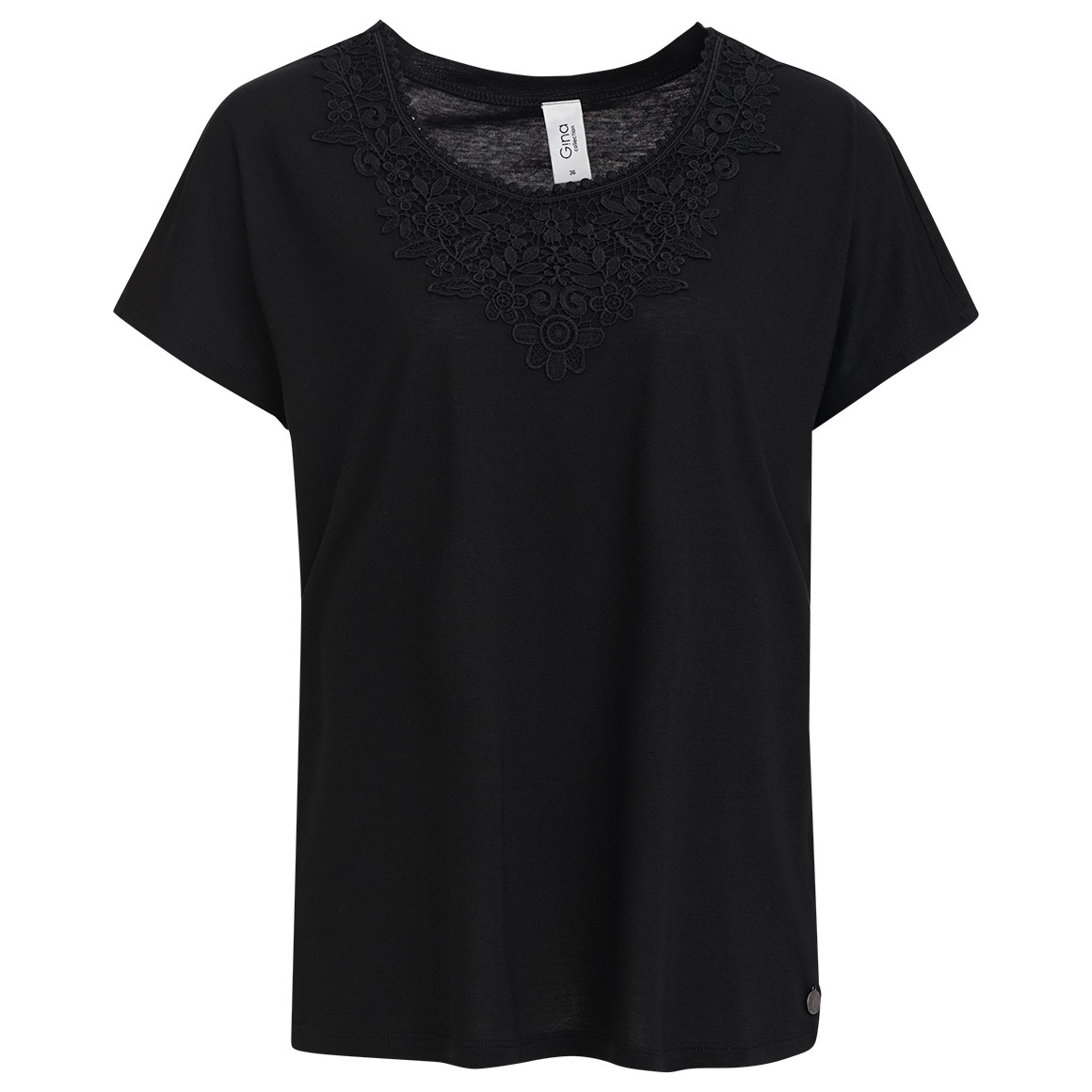 Damen T-Shirt mit floraler Spitze von Gina