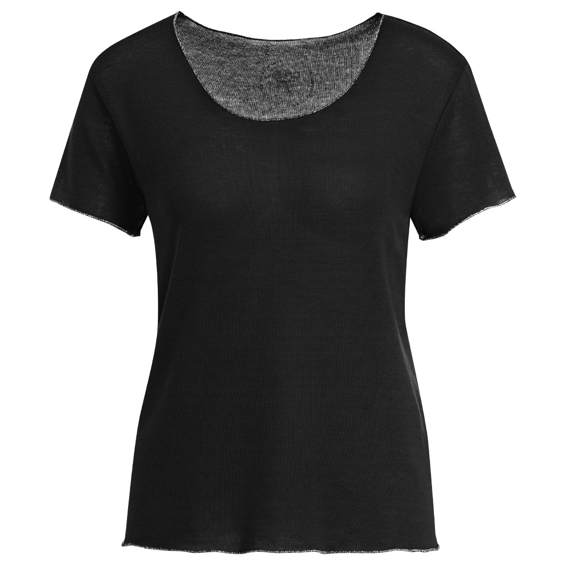 Damen T-Shirt mit glänzender Abschlussnaht Damen T-Shirt mit glänzender Abschlussnaht von Gina