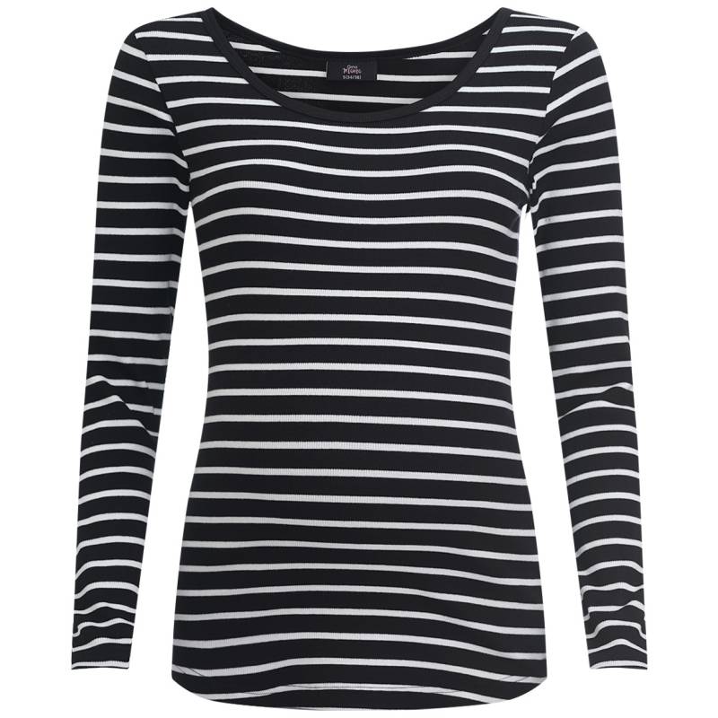 Damen Umstands-Langarmshirt im Ringel-Look von Gina