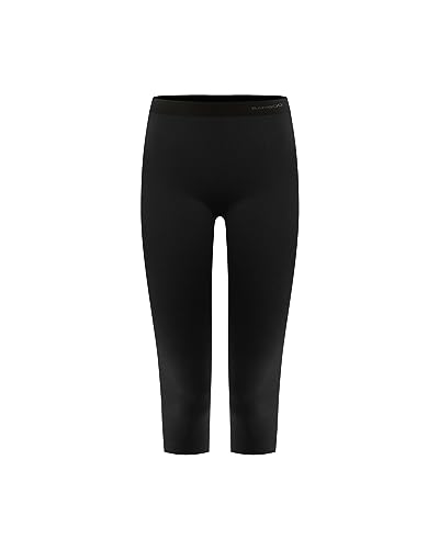 ecoBAMBOO Capri Leggings aus Bambus Funktionshose für Damen & Herren (Schwarz, L-XL) von ecoBAMBOO