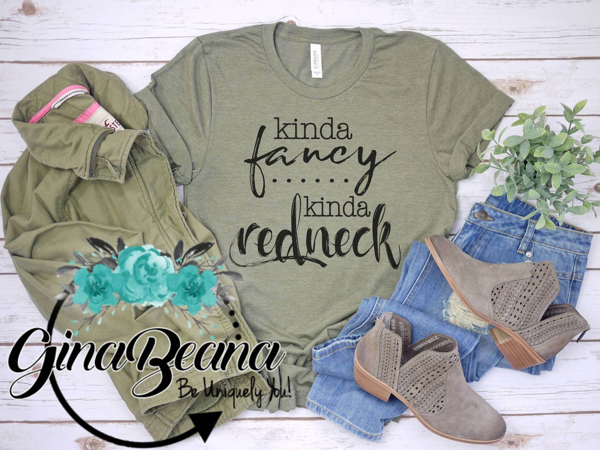 Kinda Fancy Redneck Shirt, Land Mädchen American Redneck, Freche von GinaBeanaDesignCo