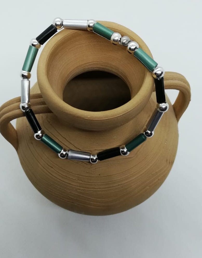Armband Aus Recycelten Kaffeekapseln, Verschiedene Farbkombis Möglich - Handgefertigt Armband Aus Recycelten Kaffeekapseln, Verschiedene Farbkombis Möglich - Handgefertigt von GinaWBerlin