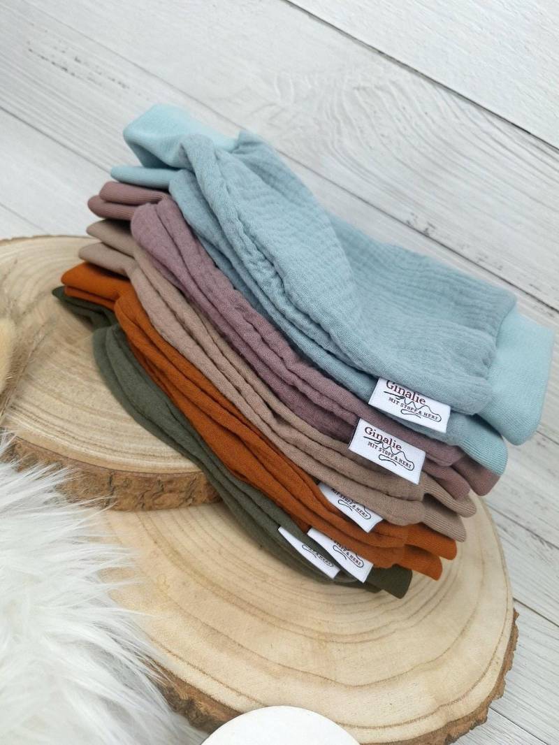 Kurze Pumphose Musselin Baby & Kind - Sommerhose Aus Baumwolle Haremshose Handmade Kurze Hose Unisex Boho Look Gr. 56-146 von GinalieShop