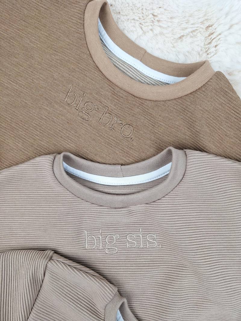 Oversize Pullover Mit Namen Aus Ottoman Ripp Kinder & Baby Besticktes Oberteil Geschenk Zur Geburt Niedliche Kindermode von GinalieShop