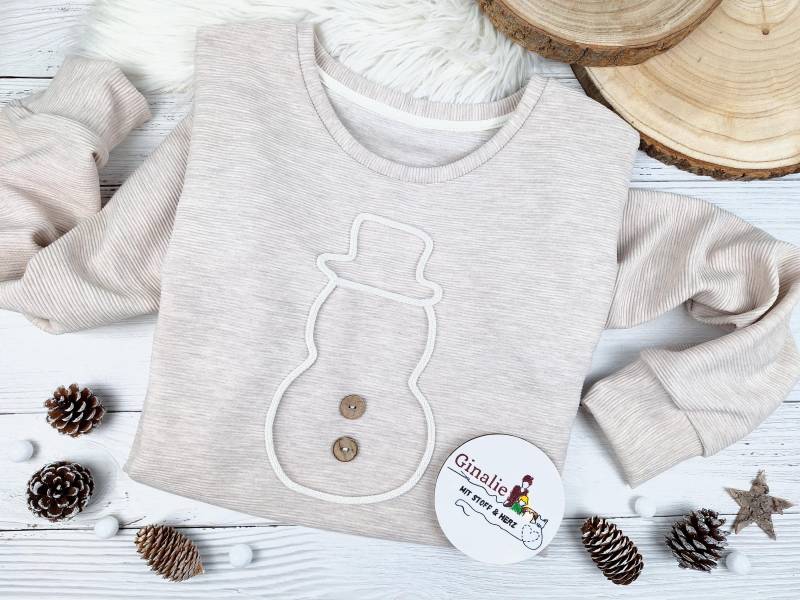 Personalisierter Pullover Für Damen Aus Waffeljersey Ein Absoluter Hingucker - Mit Stickmotiv Oder Kordelapplikation | Ginalie von GinalieShop