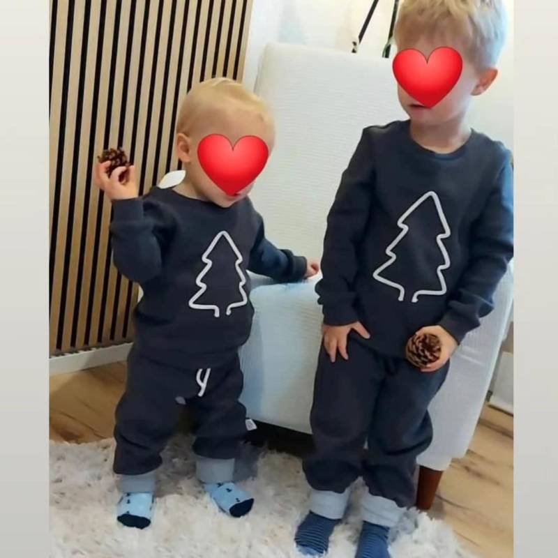 Weihnachtspullover Mit Kordelapplikation Für Babys & Kinder Waffeljersey - Pullover Tannenbaum Weihnachten Babykleidung Christmas Outfit von GinalieShop