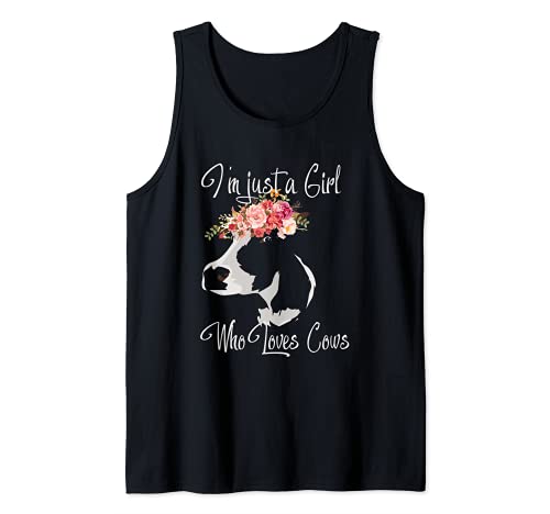 Niedlicher Kuh Spruch Mädchen & Frauen Tank Top Niedlicher Kuh Spruch Mädchen & Frauen Tank Top von Ginas Kuh Kleidung & Kuh Geschenke für Frauen