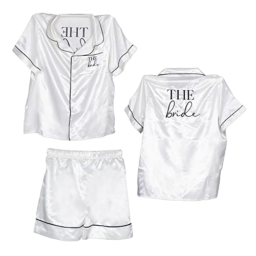 Ginger Ray Damen Braut-weiß-L Pyjama-The Bride L, 42 von Ginger Ray
