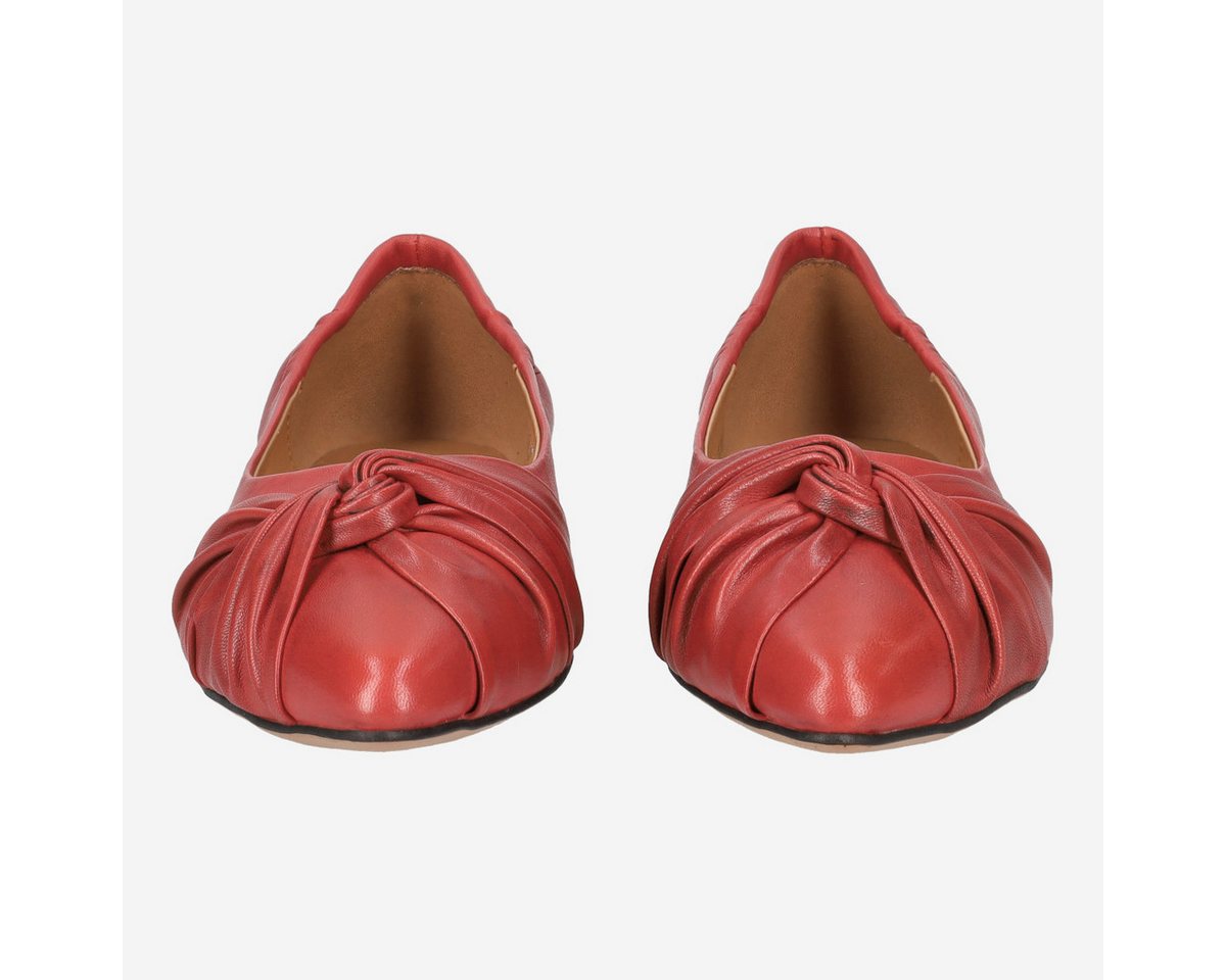 Ginger & Glove Ginger & Glove G&G369 V.2, Ballerina in Rot für Damen Ballerina von Ginger & Glove