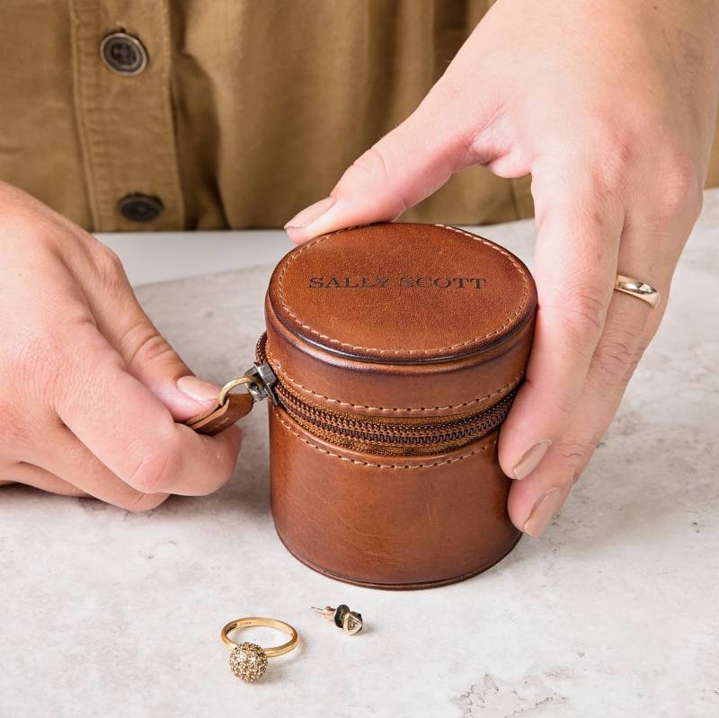 Personalisierte Leder Schmuck Reise Tasche Für Sie - 3. Jahrestag Geschenk Muttertagsgeschenk Lagerung Personalisierte Leder Schmuck Reise Tasche Für Sie - 3. Jahrestag Geschenk Muttertagsgeschenk Lagerung von GingerRoseGifts