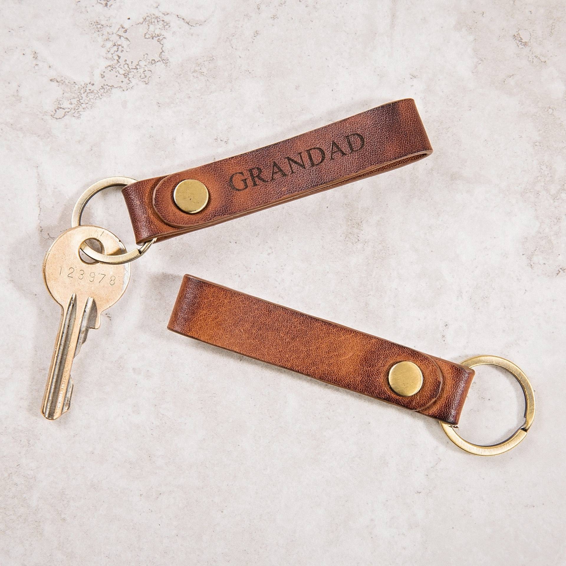 Personalisierte Luxus Leder Schlüsselanhänger Personalisierte Luxus Leder Schlüsselanhänger von GingerRoseGifts