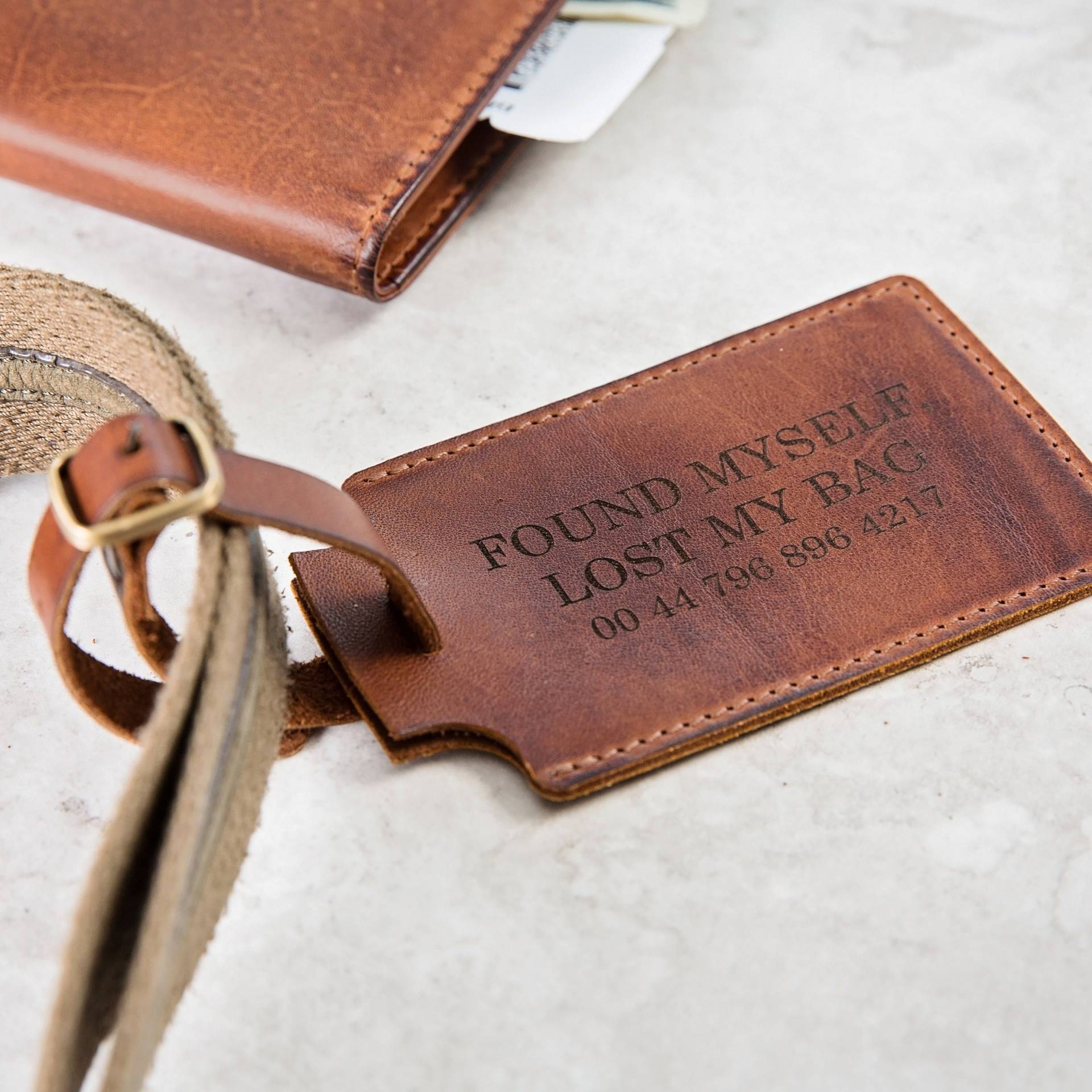 Personalisierter Luxus Leder Gepäckanhänger Personalisierter Luxus Leder Gepäckanhänger von GingerRoseGifts