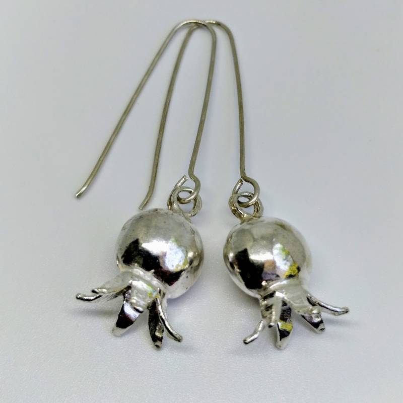 Silber Granatapfel Ohrringe. Judaica Schmuck Silber Granatapfel Ohrringe. Judaica Schmuck von GingerSilver925