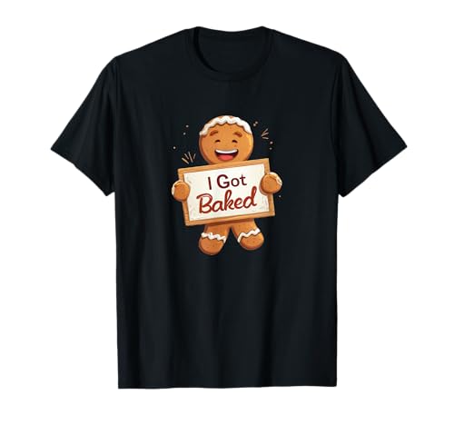 Happy Gingerbread Man mit der Rede „Ich Habe gebacken“ T-Shirt Happy Gingerbread Man mit der Rede „Ich Habe gebacken“ T-Shirt von Gingerbread Outfit