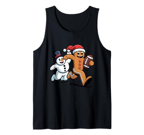 Weihnachten American Football Lebkuchenmann Schneemann Jungen Herren Tank Top Weihnachten American Football Lebkuchenmann Schneemann Jungen Herren Tank Top von Gingerbread Snowman Football Xmas