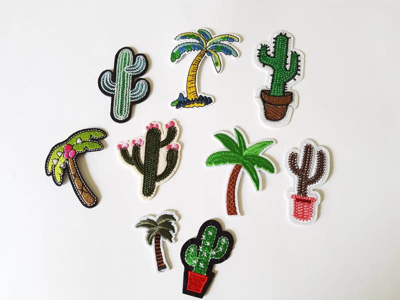 Eisen Auf Applikationen, Aufbügler, Applikation, Aufnäher, Verzierung, Zubehör, Retro-Verschönerung, Kaktus, Kakteen, Palme, Baum Eisen Auf Applikationen, Aufbügler, Applikation, Aufnäher, Verzierung, Zubehör, Retro-Verschönerung, Kaktus, Kakteen, Palme, Baum von GingercatSupplies