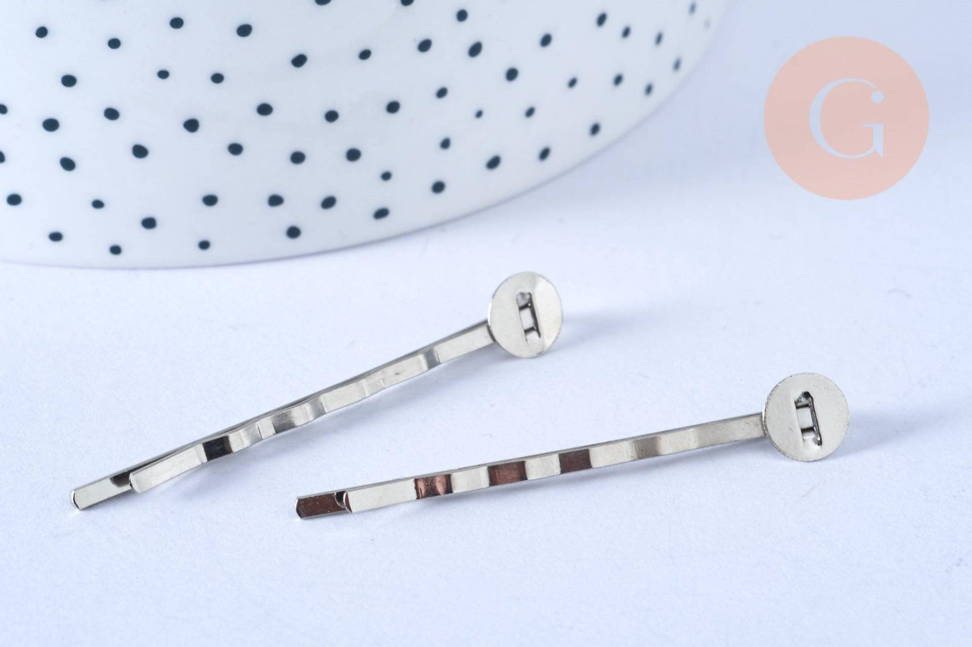 Haarspangenhalter Aus Platineisen Mit 5 cm Tablett, Stück | G1441 Haarspangenhalter Aus Platineisen Mit 5 cm Tablett, Stück | G1441 von Gingerlilyperles