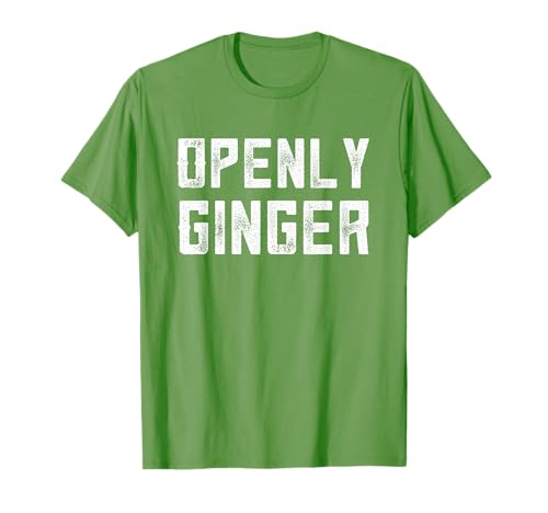 Openly Ginger Life Lustiger Redhead Witz Frauen mit roten Haaren T-Shirt Openly Ginger Life Lustiger Redhead Witz Frauen mit roten Haaren T-Shirt von Gingers St Patricks Day For Men