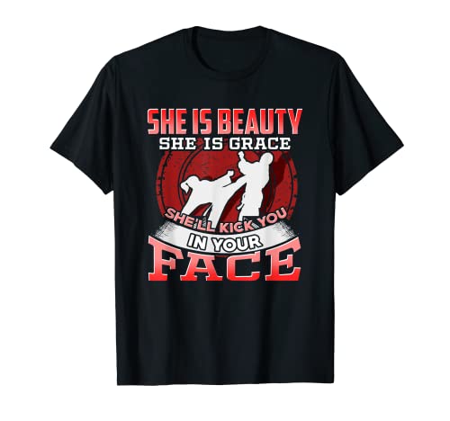 Karate Mädchen Shirt Funny Tae-Kwon Do T-Shirt von Ginial Wear