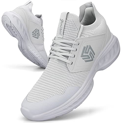 Giniros Herren Sneaker Laufschuhe Sportschuhe Turnschuhe Running Tennis Schuhe Grau 42 von Giniros
