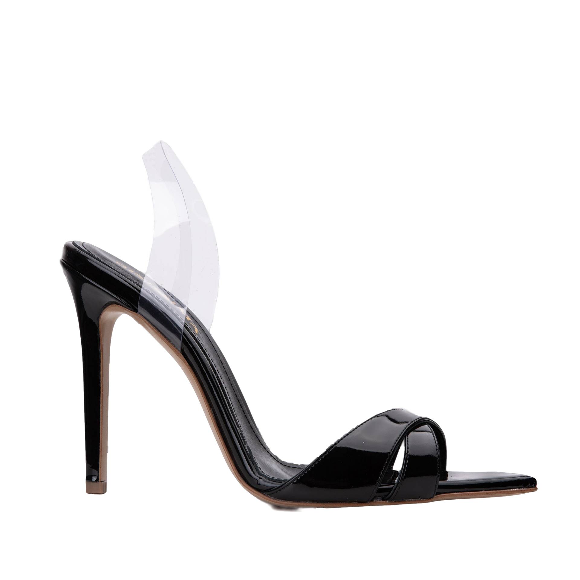 Thea Black Patent Leather Sandals von Ginissima