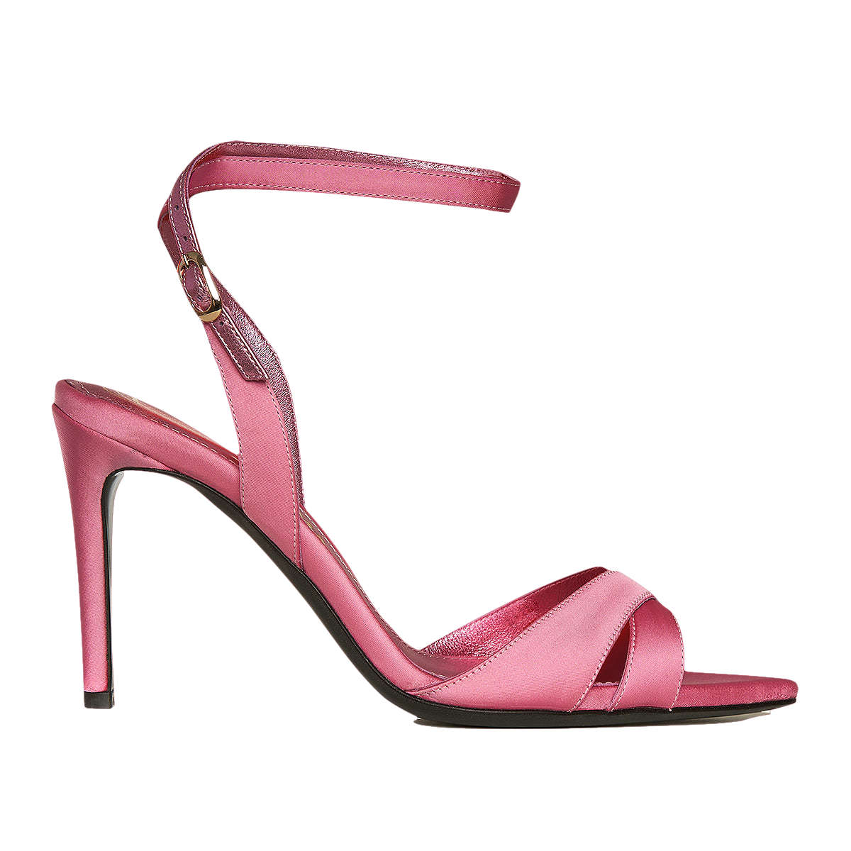 Thea Soft Pink Satin Sandals von Ginissima