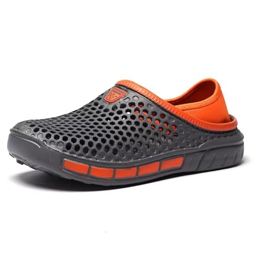 Ginjang Herren Clogs Leichte Wasserschuhe Atmungsaktive Gartenschuhe mit Belüftungslöchern | rutschfeste Sohle | Größen 40–47 Grau-47 Ginjang Herren Clogs Leichte Wasserschuhe Atmungsaktive Gartenschuhe mit Belüftungslöchern | rutschfeste Sohle | Größen 40–47 Grau-47 von Ginjang