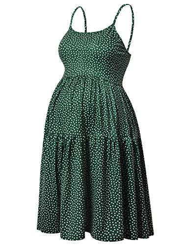 GINKANA Damen ärmelloses Umstandskleid mit verstellbaren Trägern für den Sommer, lässiges Swing-Kleid für das tägliche Tragen oder Babyparty - - Klein von Ginkana