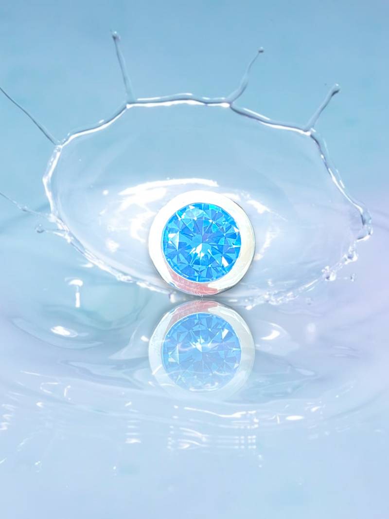 Runder Bunter Anhänger "Drops" 925 Silber von GinkgoSchmuckundmehr