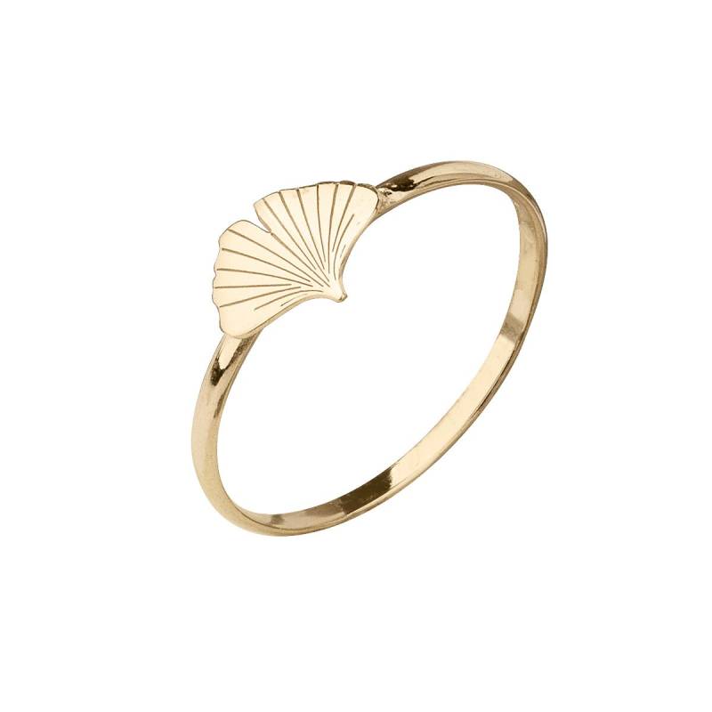 Sehr Feiner Biloba Ginkgo Ring Aus 925 Silber Hochwertig Vergoldet von GinkgoSchmuckundmehr