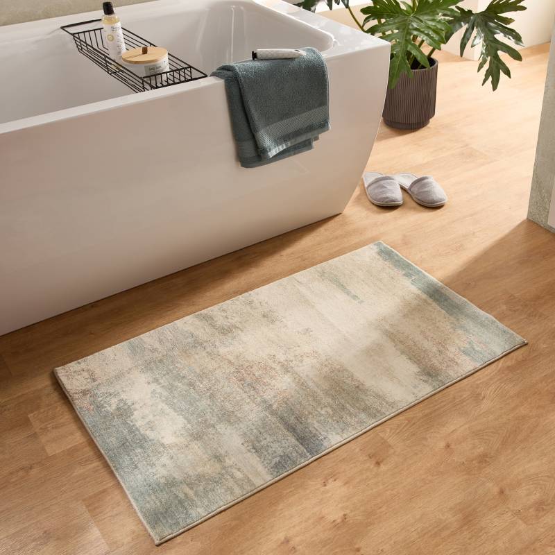 Gino Falcone Badematte "Ariella GF-148" Höhe 7 mm rutschhemmend beschichtet fußbodenheizungsgeeignet Badteppich, bedruckt, modernes Design, weich & kuschelig von Gino Falcone
