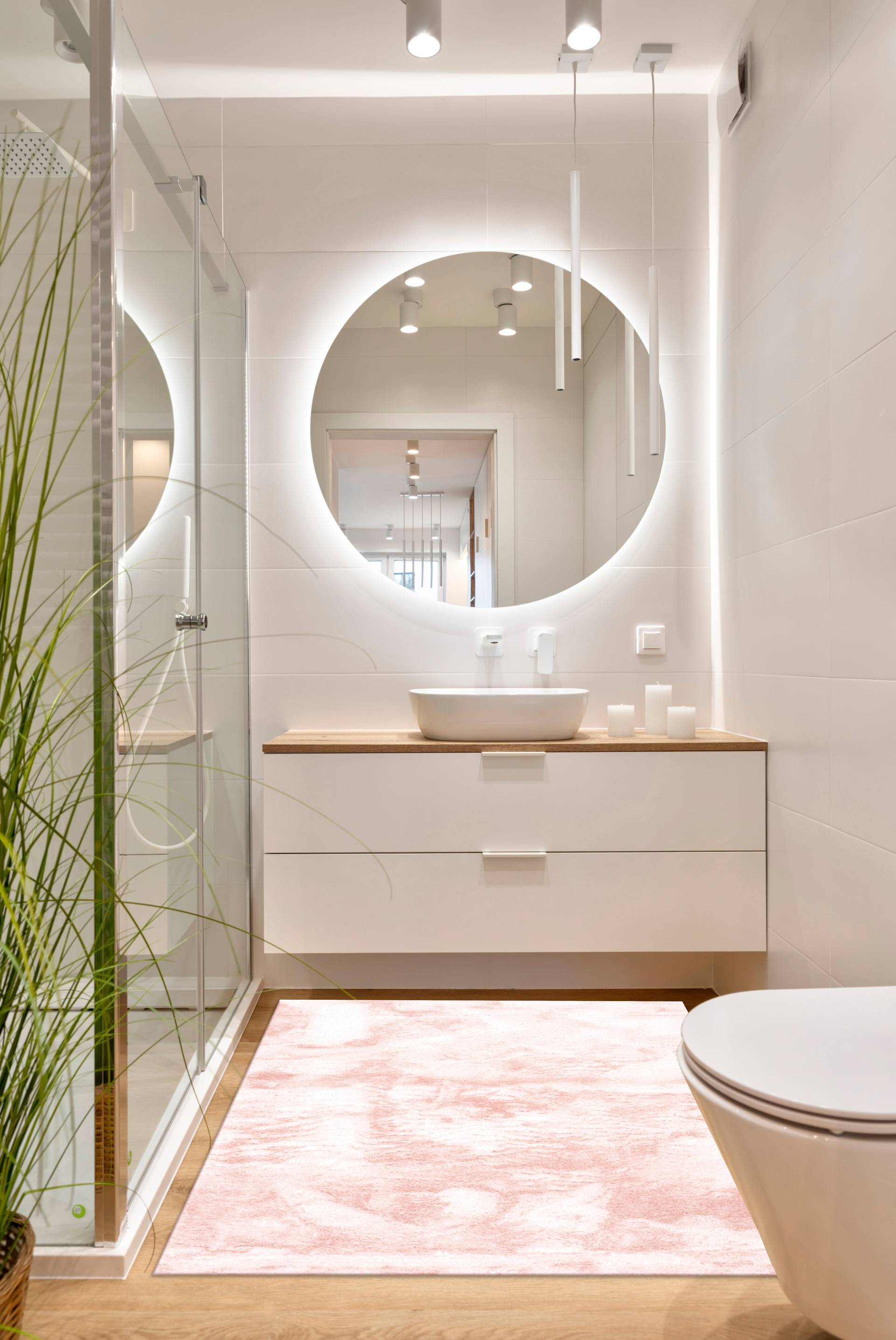 Gino Falcone Badematte "Sara" Höhe 25 mm rutschhemmend beschichtet fußbodenheizungsgeeignet Badteppich, Fell-Optik, besonders weich, eckig & rund erhältlich von Gino Falcone