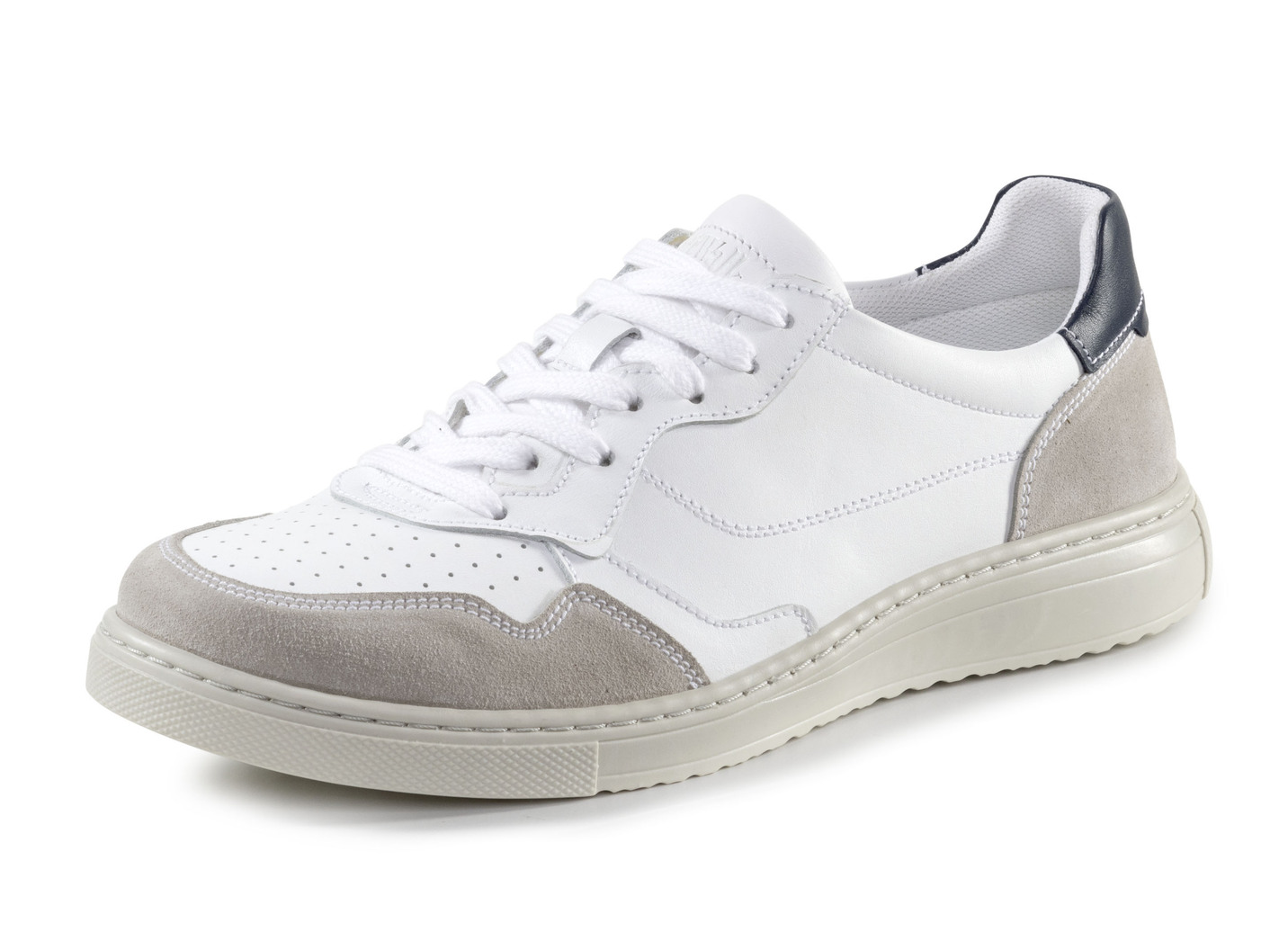 GINO GALANTE Sneaker teilweise mit Zierlochung, Weiss-Grau-Blau, Größe 40 von GINO GALANTE