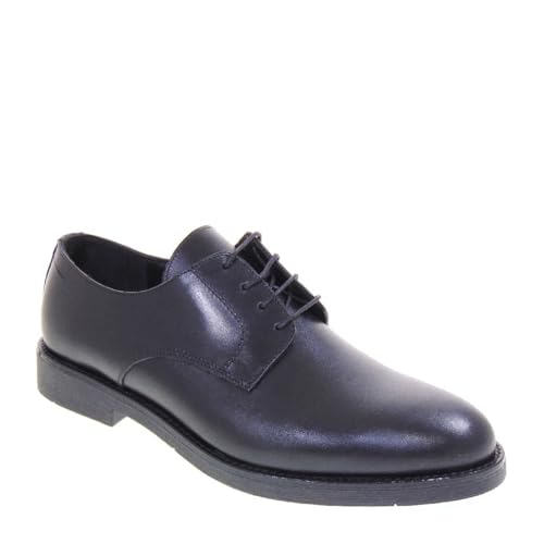 Gino Tagli 614G Derby Zeremonie Herren Leder Großer Absatz 2 cm Gummisohle, Schwarz , 43 EU von Gino Tagli