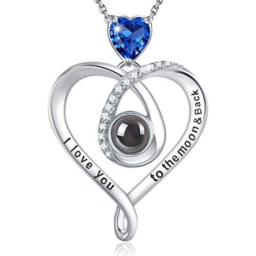 GinoMay Blauer Saphir Schmuck Frauen September Geburtstagsgeschenke Mama Frau Ich Liebe Dich Halskette 100 Sprachen 925 Sterling Silber GinoMay Blauer Saphir Schmuck Frauen September Geburtstagsgeschenke Mama Frau Ich Liebe Dich Halskette 100 Sprachen 925 Sterling Silber von GinoMay