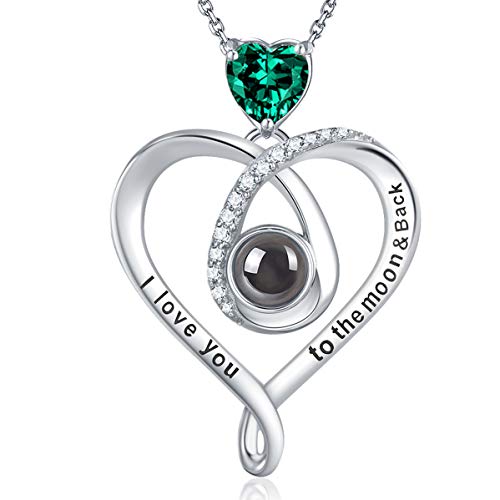 GinoMay Smaragd Halskette Frauen Ich Liebe Dich Halskette 100 Sprachen Mai Geburtstagsgeschenke Mama Frau Feiner Schmuck 925 Sterling Silber GinoMay Smaragd Halskette Frauen Ich Liebe Dich Halskette 100 Sprachen Mai Geburtstagsgeschenke Mama Frau Feiner Schmuck 925 Sterling Silber von GinoMay