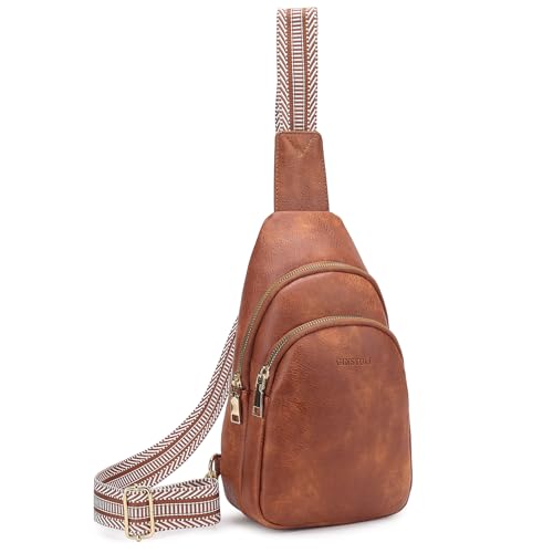 Ginsyuli Kleine Hüfttasche für Damen, 1 x Braun, Damen Crossbody Handtaschen von Ginsyuli