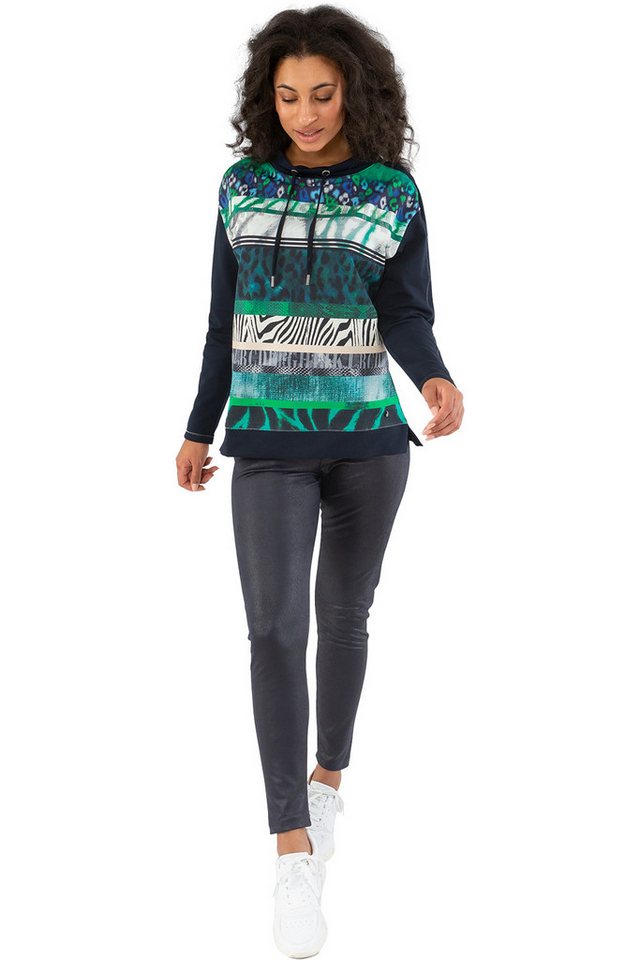 Gio Milano Streifenpullover G29-7104, Gio Milano Pullover Animal Print just fashion von Gio Milano