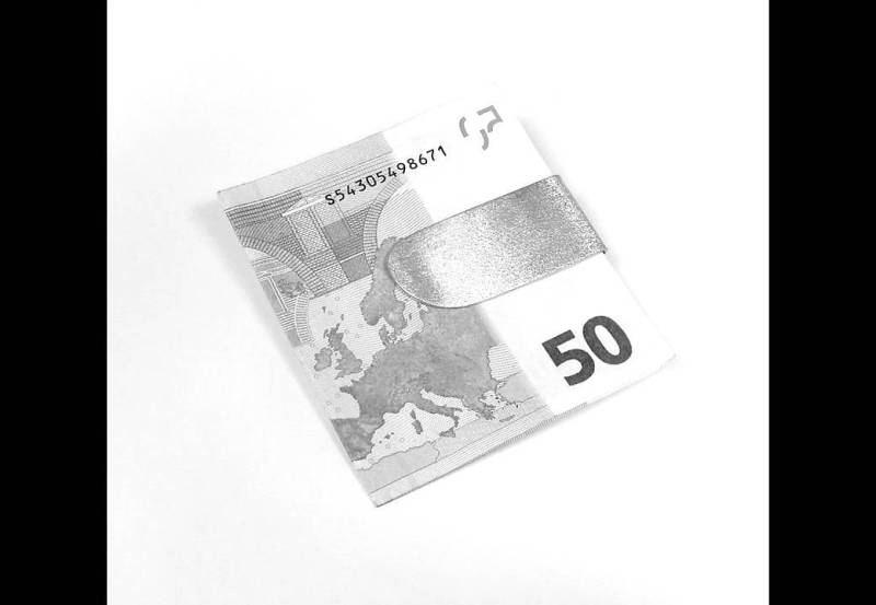 Silber Geldscheinklammer in 925 Silber, Handgefertigt, Abgerundete Version, Spezieller Oberflächeneffekt, Perfekt Für Geschenk von GioielleriaBrunelli